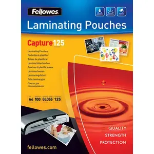 Laminator pouches Fellowes Glossy A4, 25 pcs, 125 µm