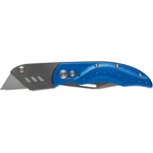 Folding Utility Knife BM S.P.A Model BM1363 with Dual Blades, 60 mm Cutting Width, 5 Spare Blades