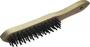 Wire Brush No name SZ 13 S — steel wire, 3-row construction, A120 abrasive grade