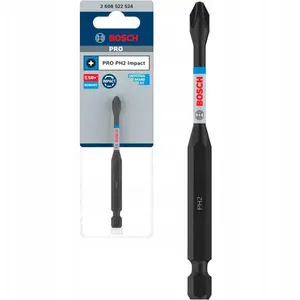 Screwdriver Bit Bosch PH2 Impact Pro 90 mm - Phillips PH2, 90mm length