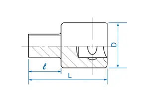 Socket set King Tony 401408M — 10 sockets, 35 mm length, 60 g each