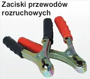 Jump starter cable clamps No name TFX24EB, 40A rated, pair for battery booster leads