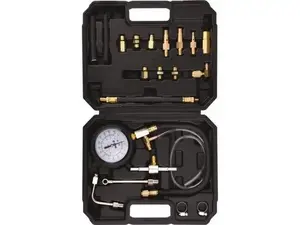 Manometer YATO YT-73025, analog pressure gauge 0–10 bar, black