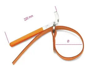 Wrench for Oil Filters 240 mm, Beta Tools 1490-2 — adjustable strap oil filter wrench 240mm