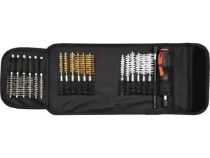 Щетка-скраб YATO YT-08195 — ворс из латуни, нержавеющей стали и нейлона, 20 шт., чёрно/оранжево/белая