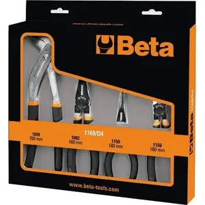Pliers set Beta Tools 4-piece ACT 1169/D4 — hand pliers and cutters set