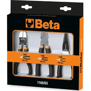 Pliers set Beta Tools 3-piece universal snap-ring / circlip pliers set (1169/D3)