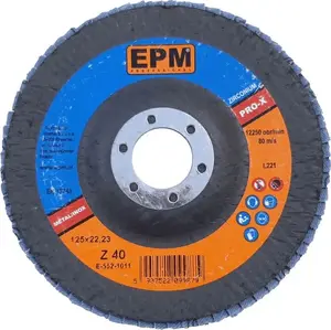 Лепестковый круг EPM PRO-X с циркониевым зерном, 125 мм, зерно 120, модель E-552-1014