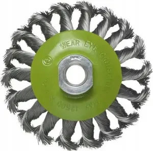 Brush Disc UN braided M14 115 mm — wire disc for angle grinders, model L-201500204