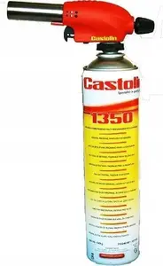 Горелка Castolin PALNIK PIEZO с пьезоподжигом и баллоном 300 г, модель 1350, соединение 7/16"