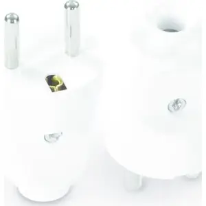 Power plug Volteo WTYCZKA PROSTA ROZBIERALNA 2P+Z 16A 250V white