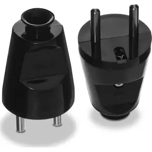 Electrical plug Volteo WTYCZKA PROSTA ROZBIERALNA 2P+Z 16A 250V black