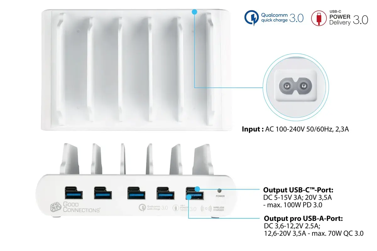 Alcasa PCA-D006W charging station organizer Photo 5