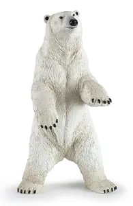 Figure Papo Standing Polar Bear PVC model, 150×35×90 mm, multicolour