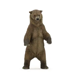 Figure Papo Grizzly Bear PVC 240×250×110 mm multicolour – collectible animal figurine