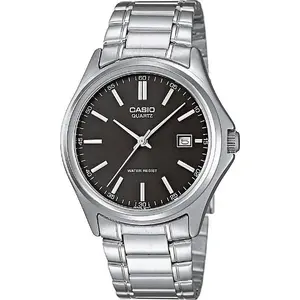 Analogu vīriešu pulkstenis CASIO MTP-1183PA-1AEG — tērauda korpuss, ādas siksniņa, kvarca mehānisms