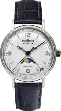 Rokaspulkstenis Zeppelin Hindenburg Moonphase Lady 8077-1