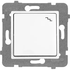 Wall-mounted stair light switch ROSA model E+PL-58586, white