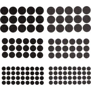 Self-adhesive round fasteners DP Craft DPCRAFT AL986DLP, mix black, 69 pcs
