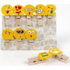 Decorative Clothespins FANDY Shapes 04 — set of decorative wooden clips