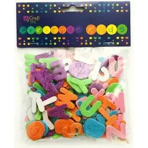 Foam Stickers DP Craft — Glitter Alphabet Letters — craft embellishments