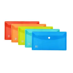 Folder Oxford 400147029 — Polypropylene (PP) DL format, 123×223 mm, Blue/Mint/Red/Orange