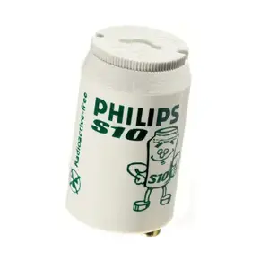 Lampas startētājs Philips S10 4–65W SIN 220–240V balts, 21.5×40.3 mm, 65 W