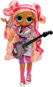 Lelle MGA L.O.L. OMG Eye Spy Teen Fashion Doll Rockstar — modi lelle ar locītavām, komplektā aksesuāri