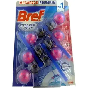 Подвесной освежитель для унитаза Bref Zawieszka Color Aktiv Fresh Flowers 3×50 г универсальный