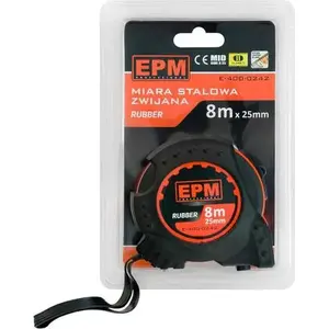 Measuring tape EPM miara zwijana Rubber 8 m × 25 mm (E-400-0242)