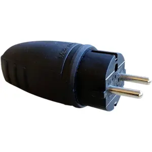 Lumel rubber socket N_L 3P L black IP44 (model 10195)