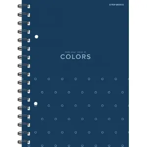 Notebook TOP-2000 Colors A5, 100 sheets, squared, blue cover