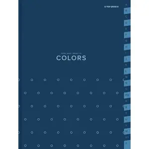 Notebook TOP-2000 Top 2000 Colors A5, 96 pages, grid, blue cover