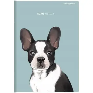 Блокнот TOP-2000 Sweet Animal A6, 16 листов, в клетку