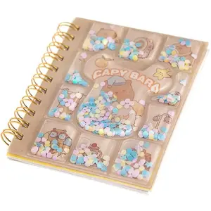 Notebook with water and confetti, 10.7×8.5 cm, IMPACTO GIFTS