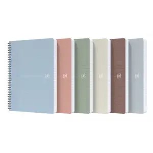 Notebook Selgros Oxford 400154141 A5, 90 sheets, squared paper, assorted colours