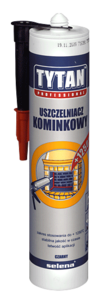 Sealant cartridge Tytan Uszczelniacz kominkowy 310 ml – high-temperature fireplace sealant