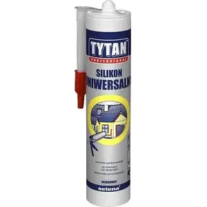 Герметик Tytan SILIKON IDEALNE USZCZELNIENIE 280 мл — силиконовый герметик, серый