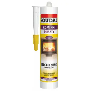 High-temperature sealant Soudal SIL SOU PIEC 310 ml – furnace and stove sealant, heat-resistant silicone