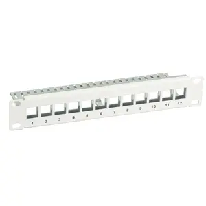 Patch panel accessory EFB Elektronik 691826TS — rack mount, 1U, black