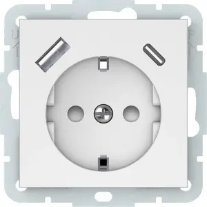 Розетка с USB-A и USB-C harry potter RP16-002-22/USBA — настенная розетка с интегрированными USB-портами