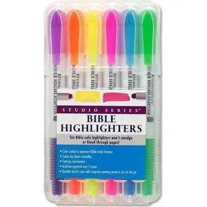 Highlighter set Peter Pauper Press Zakreślacze do Biblii 405752 — Bible-safe translucent markers