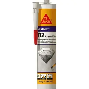 Клей‑герметик Sika SIKAFLEX‑112 Crystal Clear, 290 мл, прозрачный