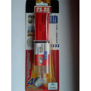 Divkomponentu epoksīda līme CX80 SILV WELD 24 ml skaidu un remontdarbiem