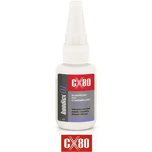 Cianoakrilāta ātri sacietējošs līme CX80 50 g (BONDICX 01)