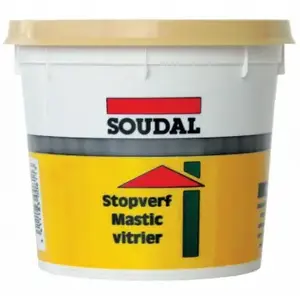 Шпаклевка для стекол Soudal SIL ST-1 набор 1 кг — замазка для остекления рам и стекол