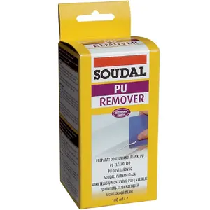 Foam Remover 100 ml Soudal — solvent for removing cured polyurethane foam, 100 ml