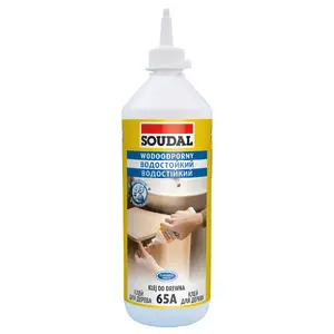 Клей для дерева Soudal 65A 750 мл — растворный клей для столярных и плотницких работ