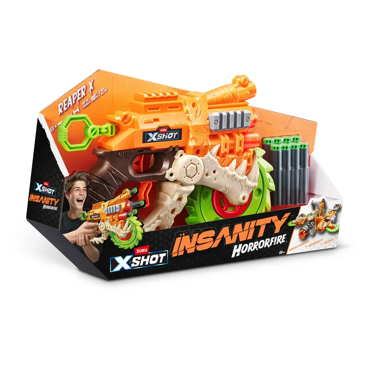 Игровой бластер Zuru XSHOT Insanity HorrorFire Reaper X Photo 3