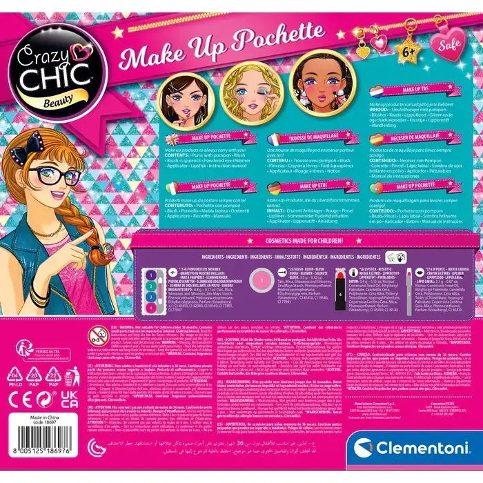 Clementoni Crazy Chic 18697 детский набор косметики Photo 4